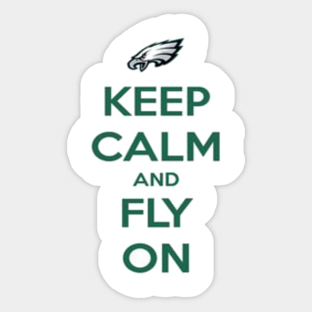 Keep Calm and Fly On Sticker by PattisonAvePhanatics